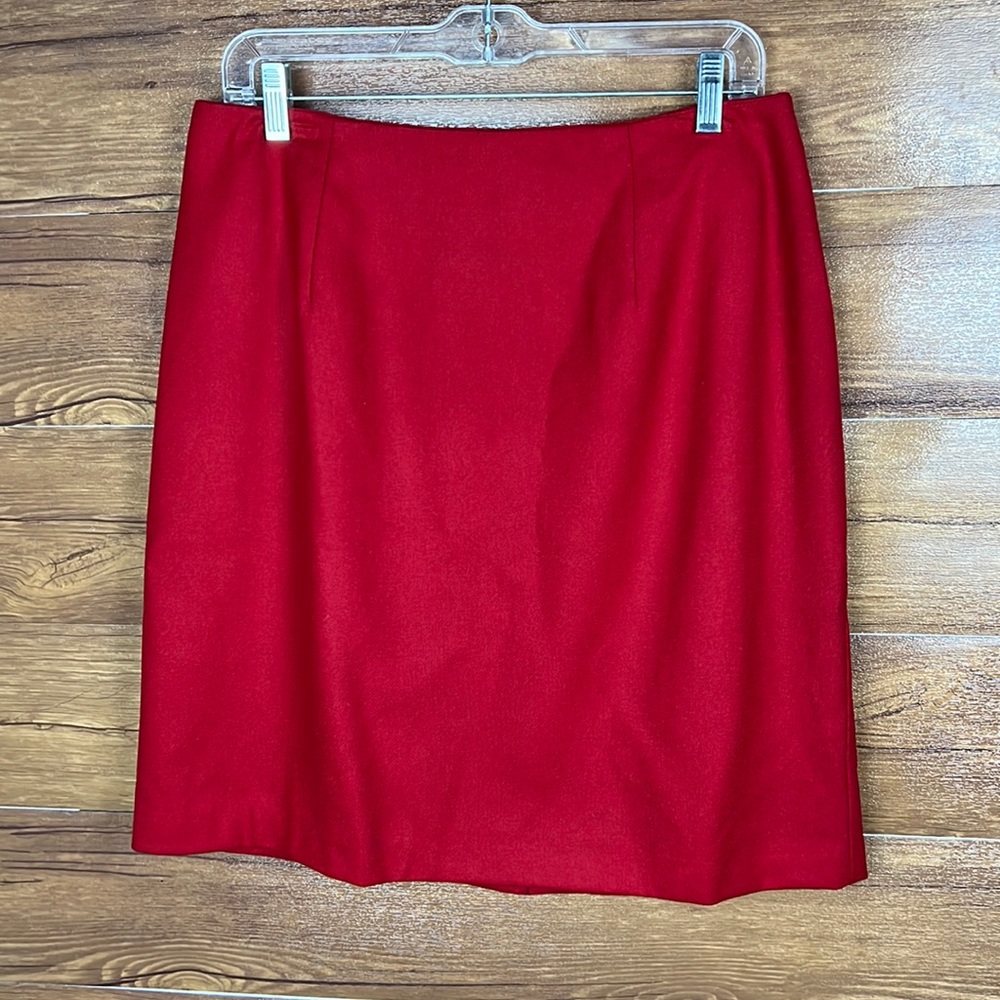 Requirements women’s red  wool mini skirt size 14